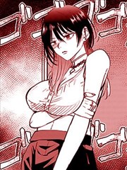 情侣头像漫画样本:一片浅珊瑚色的云同时压在两幅头像的上缘