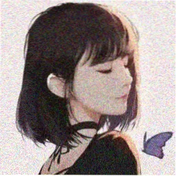 读者头像：纯白留白中的一枚浅珊瑚小点